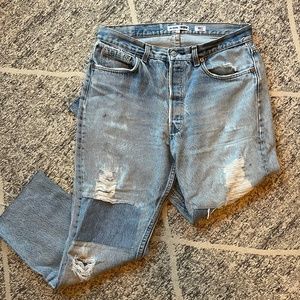 Re/done Levi's high waist straight jeans